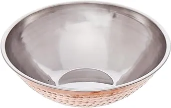 Mio Mazag Hammered Stainless Steel Bowl - Copper, 35cm