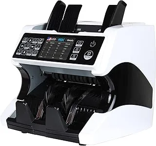 LG810 Bank Grade Money Counter Machine Mixed Denomination, Value Counting, S. Number, Multi Currency, 2CIS/UV/IR/MG/MT Counterfeit Detection, Printer Enabled Bill Value Counter for Reputable Companies