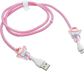 G-Power Silicone Charger Cable Protector And Two Cable Bites With Cute Shaped Set Of 3 Pieces - Multi Color