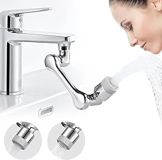 Sweetone Tap Attachment Rotating Tap Extension with Water Saver, 1080 Degree Multifunctional Extension Tap, Tap Aerator, 2 Water Outlet Modes for Kitchen, Bathroom