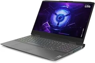 لاب توب لينوفو LOQ 15IRH8 للألعاب - i7-13620H 10 نواة، شريحة AI: LA1، رسومات NVIDIA GeForce RTX 4050 6GB GDDR6، ذاكرة الوصول العشوائي DDR5 16 جيجا، 512 جيجا SSD، 15.6 بوصة FHD (1920x1080) IPS 350nits 144 هرتز + ماوس Lenovo LOQ RGB