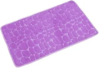 Bath Mats Anti-Slip Mat Memory Foam Non-Slip Soft Water Absorbing Bath Mat (Light Purple, 40 x 60 cm)