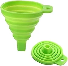 Foldable Small Silicon Funnel - Green