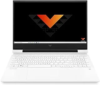 لاب توب اتش بي Victus 15-fa1115nia للألعاب - الجيل الثالث عشر i7-13700H 14-Core، 16 جيجابايت رام، 512 جيجابايت SSD، 15.6 بوصة FHD (1920X1080) 144 هرتز IPS، NVIDIA GeForce RTX 4050 6 جيجابايت GDDR6 Graphics، لوحة مفاتيح بإضاءة خلفية - أبيض سيراميك