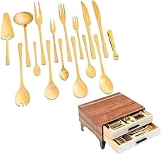 Modern Home Cutlery Stainless Steel Set 86 pieces 2 Drawers