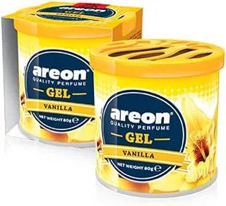 AREON Gel Can Car Scent - Vanilla, Pack of 1, GCK09