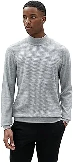 KOTON mens Knitwear Half Turtleneck Textured Slim Fit Sweater (pack of 1)