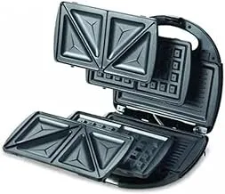 City Multifunctional Sandwich Maker, 850W, Black - Hma-1011