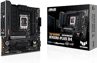 ASUS TUF GAMING B760M-PLUS D4 DDR4 5333MHZ 1XHDMI 1XDP 2XM.2 USB 3.2 MATX 1700P (13. AND 12th GEN PROCESSOR COMPATIBILITY),(90MB1DI0-M0EAY0)