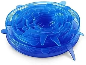 Silicone Stretch Fresh Food Cover Stretch Lids, 6-Pack of Various Sizes (Blue)5643453973_ with two years guarantee of satisfaction and quality