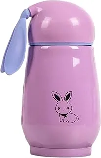 1 PC Thermal Rabbit 304 Stainless Steel Vacuum Flask Bottle, 300ml Purble Color