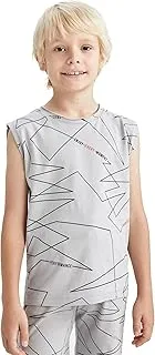 DeFacto Boys Regular Fit Sleeveless X8353A6 Crew Neck Shirt