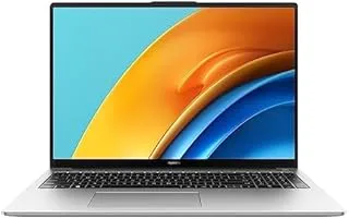 HUAWEI MateBook D 16 Laptop with 16 Inch Eye Comfort FullView Display,12th Core i5 High Peformance Processor, 8GB RAM+512GB SSD, English/Arabic, Silver + Freebuds 5I + BT Mouse + Bag