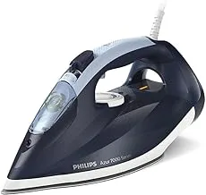 PHILIPS Azur DST7030/20 Steam Iron, 2800W, SteamGlide Plus Base, 50 g/min Continuous Steam, 250 g, Shock Steam