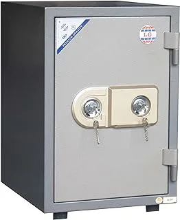 LGSafe LG50K Fireproof Safe Box - Anti-Burglar Home and Office Safe with a Removable Shelf and Dual Locks (H51 x W35 x D41 CM, 60KG) - Made in Vietnam