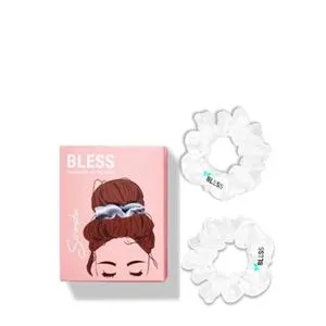 Bless  Hair Scrunchie Set White 2 PCS