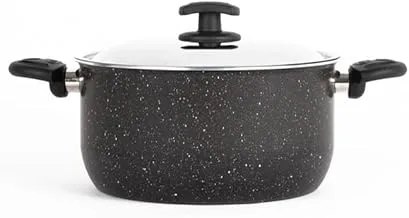 Nouval Granite Classic Pot, 24 cm Size