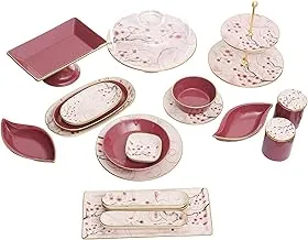 Oxford Benox Dinner Set 41-Pieces, Multicolor