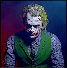 Heath Ledger (The dark knight) Joker 40cm x 40cm sticker poster