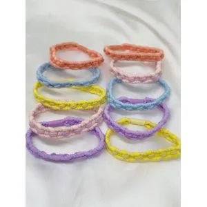 5 Elastic Braid Hair Ties