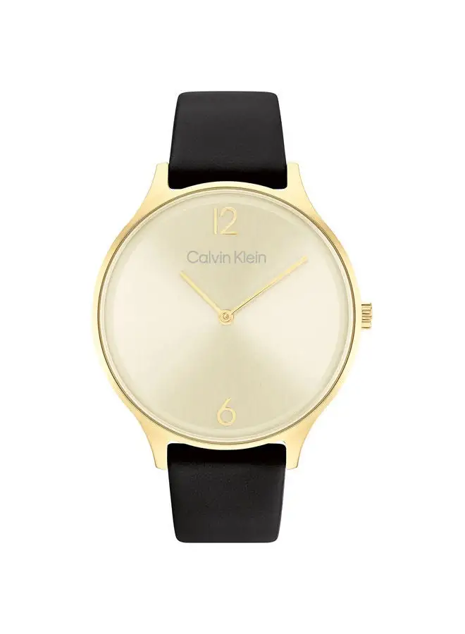 CALVIN KLEIN Leather Analog Watch 25200008