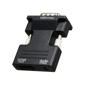 HD Male To VGA Female Adapter With 3.5mm Audio