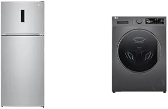 LG Bundle [Ref - GTF402SSAN 14 Cubic Feet - 401L & Washing Machine F4T2VYM1S - 9kg]