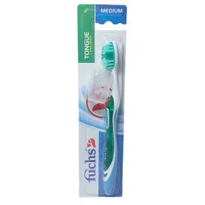 Tongue Toothbrush & Free Cover  - Medium