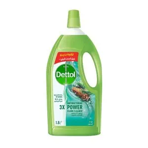 Dettol 3X منظف أرضيات قوي مضاد للبكتيريا - صنوبر - 1.8 لتر