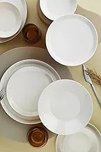 Kutahya Forza Porcelain Dinner Set 24-Pieces, Cream