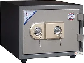 LGSafe LG32K Fireproof Safe Box - Anti-Burglar Home and Office Safe with a Removable Shelf and Dual Locks - Made in Vietnam