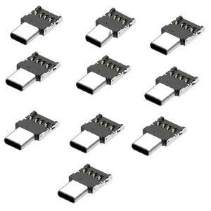 10PCS USB-C 3.1 Type C To USB OTG Adapter Connector