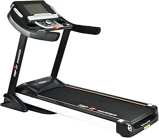 TOP FIT THE LEGEND-AC Foldable Treadmill With Full Android System and a 15.6 inch Screen 5HP AC Motor Easy Storage Treadmill For Fitness Excercises, White