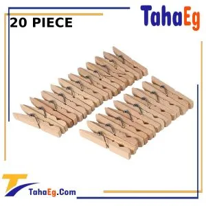 Taha Offer Cloth Clamps Wood 20 Pieces Big Size