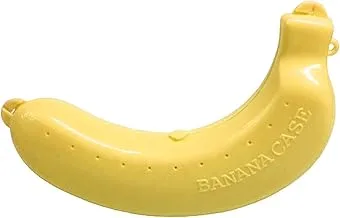 حقيبة سفر خارجية خالية من مادة BPA من Dreamxue Banana Saver، تحافظ على الموز طازجًا وحاميًا، صندوق تخزين حامل الموز اللطيف للنزهة والتخييم أصفر