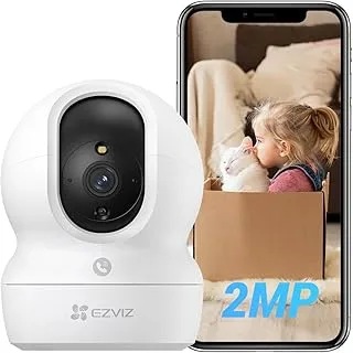 كاميرا EZVIZ الأمنية CP1 Pro، كاميرا CCTV بدقة 4 ميجابكسل للمنزل، كاميرا داخلية 360 درجة، جهاز مراقبة الطفل مع رؤية ليلية ملونة، اكتشاف الشكل البشري والضوضاء العالية مع التتبع التلقائي، صوت ثنائي الاتجاه، واي فاي مزدوج النطاق