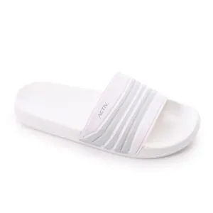 Activ White Prominent Open Toecap Slippers