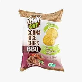 chillout corn & rice chips BBQ - 50 gm