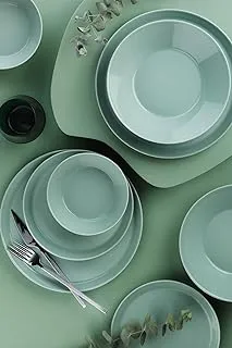 Kutahya Forza Porcelain Dinner Set 24-Pieces, Light Green