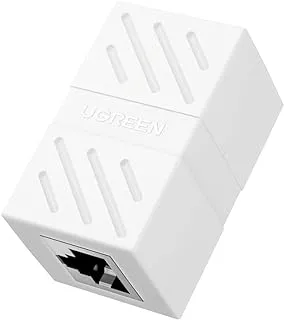 UGREEN RJ45 Female to Female Adapter, RJ45 Connector Female to Female RJ45 Coupler for Gigabit Ethernet 1000Mbps Network Cable Cat 7 Cat 6 Cat 5, 1 Pack (White) 20311