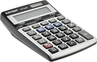 Catiga CD-2449 High Quality Electronic Calculator Two Power And 12 Digits With Plastic Keys For Office And School - Multi Colour