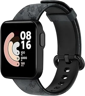 Silicone Printed Strap Band For Xiaomi Mi Watch Lite/Redmi Watch Replacement Bracelet Wristband (Army Gray)