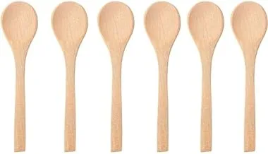 Wooden small spoons set of 6 pieces