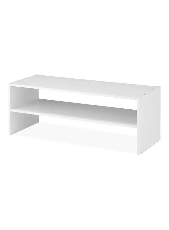 MODERN HOME Wood Shoe Rack And Stackable white