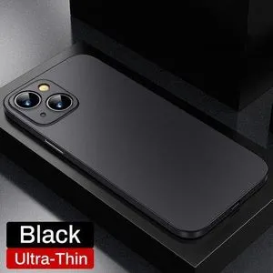 Ultra Thin Soft PP Case For IPhone 14 13 12 Mini 11 Pro X Xr Xs Max 7 8 Plus SE2 3 Matte Hard Back Translucent Clear Slim CoverBlack