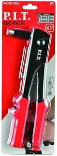 Pit HHDR01-105A Steel Rivet Pliers, 10.5-Inch Size, Red/Black