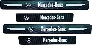 لاصق 4D مضاد للخدش ومضاد للانزلاق ومقاوم للماء لعتبة باب السيارة - مرسيدس - 4 قطع - KaberTrade