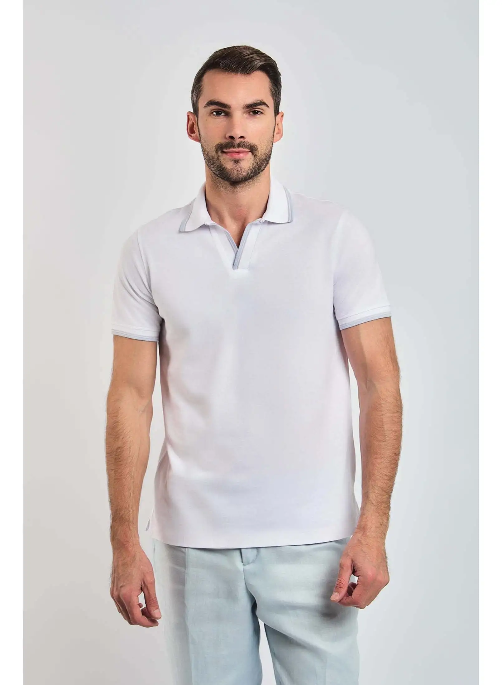 DALYDRESS Fancy Regular Fit Skipper Collar Polo Shirt