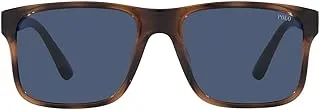 POLO RALPH LAUREN Men's Ph4195u Universal Fit Rectangular Sunglasses