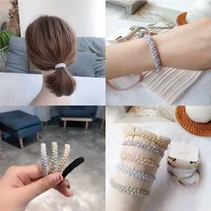 5 Elastic Braid Hair Ties